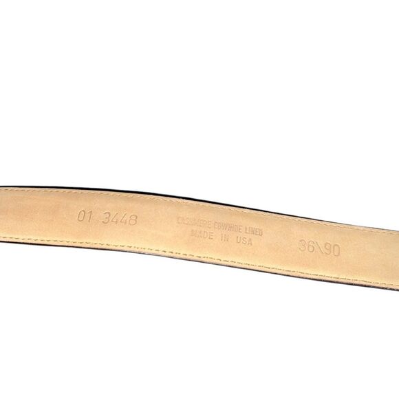 Men’s Brown Belt Cashmere Cowhide Lined Size 36/90 01 3448 USA‎ - Picture 4 of 4